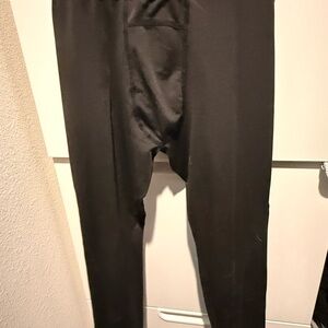 Black and Gray kids sports compression leggings